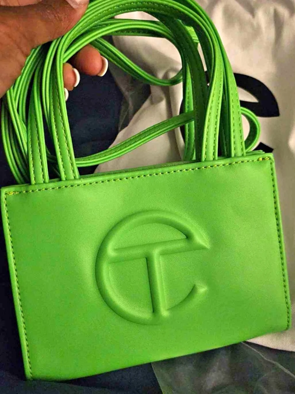 Green Embossed Tote Crossbody - Women Accessories Belts